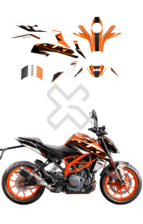 Duke 200 Bs6 Sticker | Duke 250 Full Body Sticker